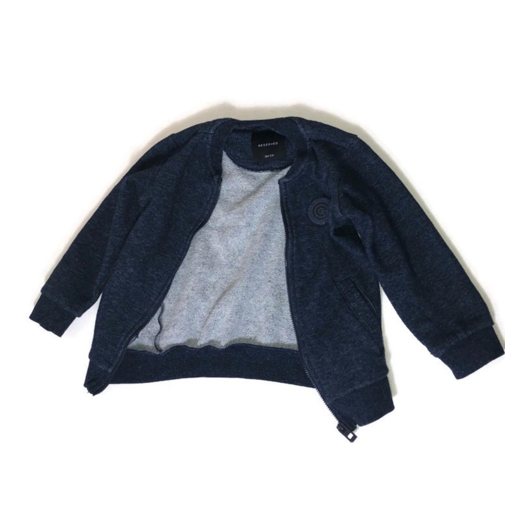 Reserved Dark Blue Zip Up Sweatshirt Size 104 CM